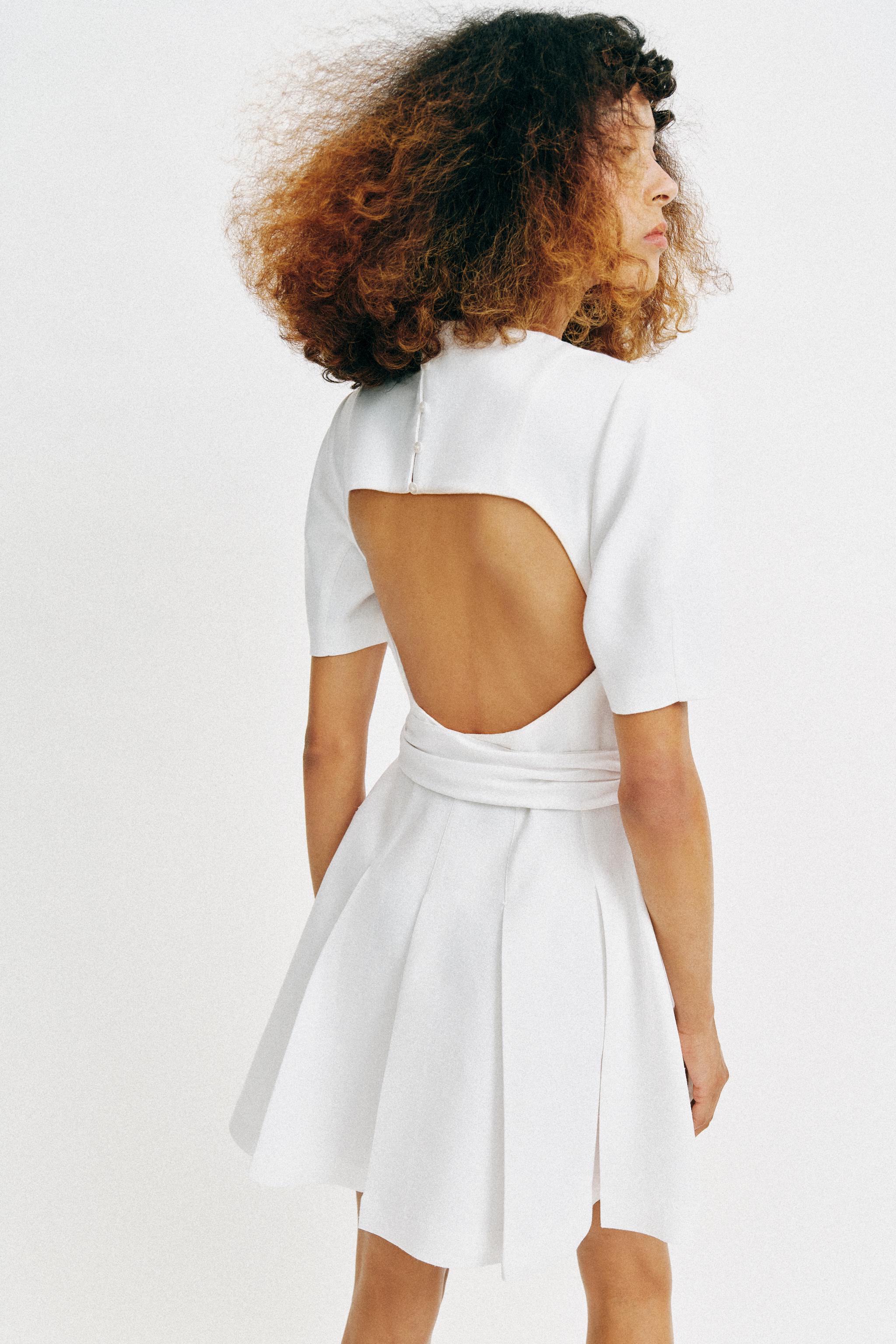 BELTED MINI DRESS